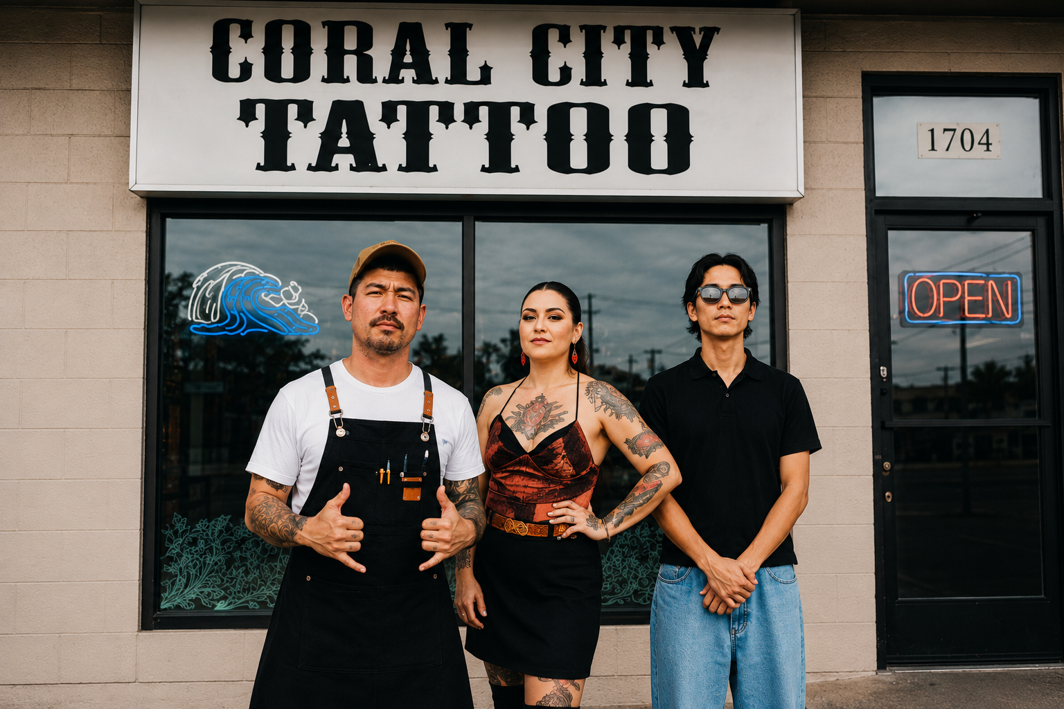The Coral City Tattoo team